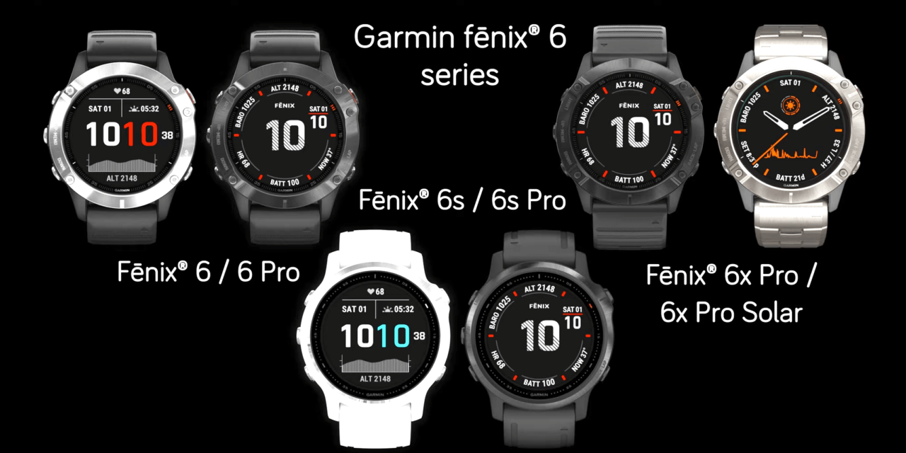 Hé lộ Series Garmin Fenix 6, phiên bản cao cấp có thể sạc Pin mặt trời