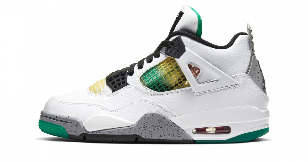 Hình ảnh chính thức của Air Jordan 4 'Lucid Green'