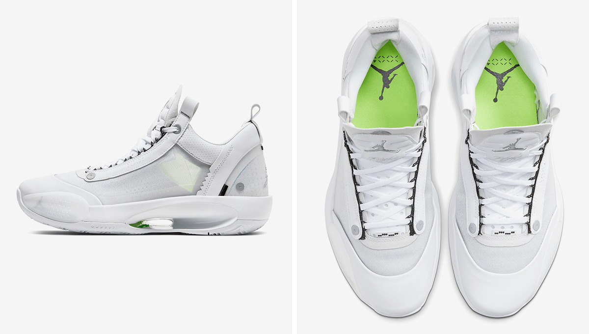 Air Jordan 34 Low ra mắt màu trắng bạch kim