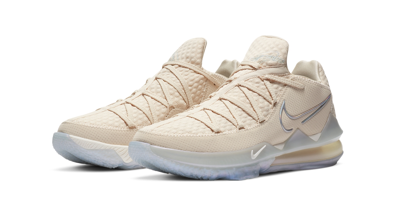 Nike LeBron 17 Low ra mắt bản phối màu kem nhẹ nhàng