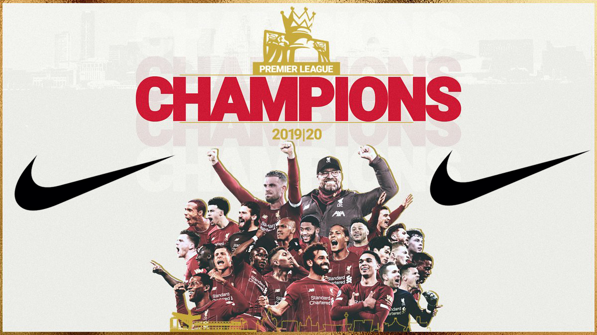 Sau chức vô địch Liverpool sẽ chuyển sang áo đấu Nike