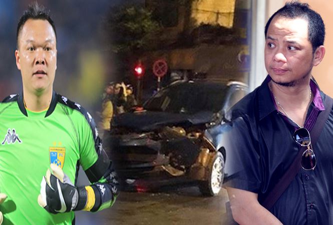 Nát đầu xe vì va chạm với thủ môn Hồng Sơn, diễn viên Anh Tuấn nói gì?