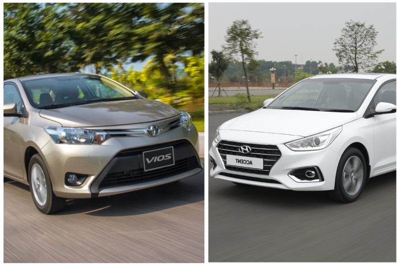 So sánh xe Toyota Vios và Hyundai Accent: Kẻ tám lạng người nửa cân