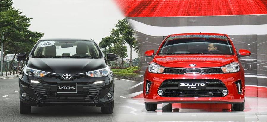 Toyota Vios và Kia Soluto: Chọn mua xe nào với 500 triệu?