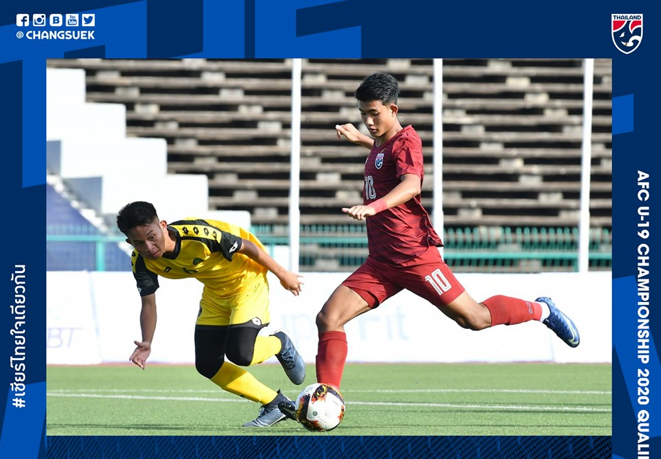 U19 Thái Lan hủy diệt U19 Brunei với tỷ số 9-0