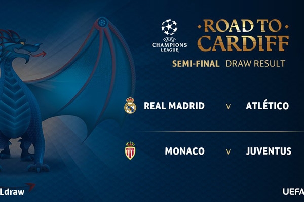 Xuất hiện derby Madrid tại bán kết Champions League