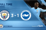 Highlights: Man City 3-1 Brighton (Vòng 31 Ngoại hạng Anh)