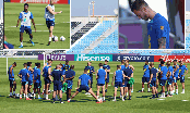 ẢNH: Các cầu thủ ĐT Anh 'không chịu được nhiệt' khi chuẩn bị cho trận mở màn World Cup 2022