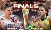 Trực tiếp chung kết bóng chuyền nữ VĐTG 2022: Serbia vs Brazil, 1h00 ngày 16/10
