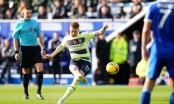Vắng Haaland, Man City chật vật leo lên đỉnh BXH nhờ siêu phẩm của De Bruyne