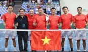 Lý Hoàng Nam thi đấu Davis Cup cùng đồng đội trên sân nhà