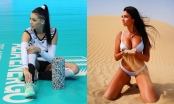 Sao bóng chuyền Kazakhstan khoe gò bồng đào khủng khiến NHM 'nổ mắt'