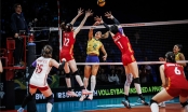 Bóng chuyền nữ Brazil lội ngược dòng ngoạn mục trước chị đại châu Á