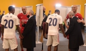Cầu thủ Liverpool vui đùa cùng chủ tịch Real sau thất bại