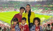 Vợ Ronaldo quên mặc một chi tiết quan trọng khi đến cổ vũ Ronaldo