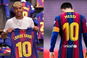 Top huyền thoại mang áo số 10 của Barcelona: Messi và những 'quái vật'