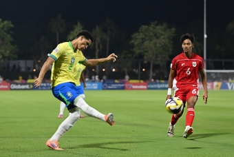 Trực tiếp U17 Brazil 4-0 U17 Indonesia: Áp đảo