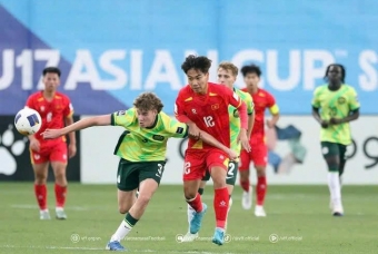 Trực tiếp U16 Việt Nam 1-0 U16 Úc: Thành quả của nỗ lực
