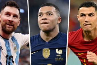Ronaldo và Messi kém xa Mbappe ở tuổi 26