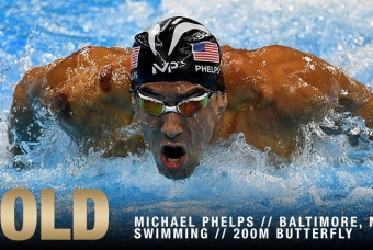 VIDEO: Michael Phelps giành HCV 200m bơi bớm ( Olympic 2016)