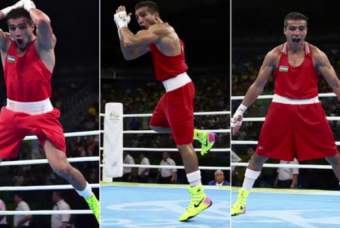 VIDEO: Võ sỹ Olympic ăn mừng như Ronaldo sau khi giành chiến thắng