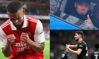 Jorginho cười hả hê khi 'bắt quả tang' Jesus làm điều đặc biệt