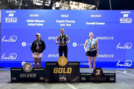 Phương Anh vô địch giải Pickleball danh giá nhất hành tinh