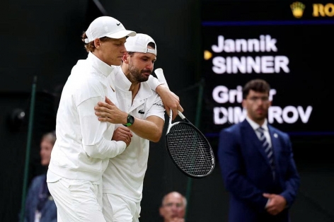 Sinner thất vọng dù giành vé vào tứ kết Wimbledon