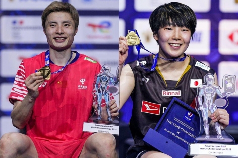 Shi Yuqi, Akane Yamaguchi đăng quang giải cầu lông VĐTG 2025