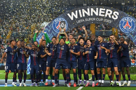 Đánh bại Tottenham, PSG vô địch Siêu cúp châu Âu 2025