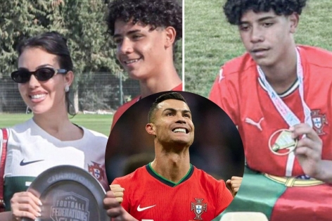 CHÍNH THỨC: Con trai Ronaldo lập cú đúp danh hiệu tại Bồ Đào Nha