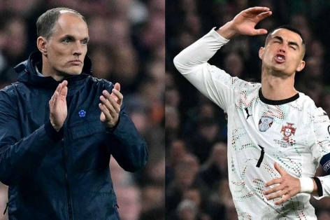 HLV Thomas Tuchel: 'Hy vọng ĐT Anh đừng bắt chước Ronaldo'
