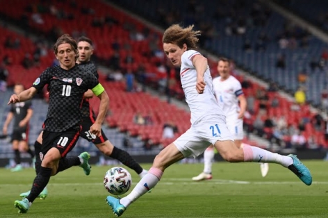 Video bàn thắng Croatia 1-1 CH Séc: Cửa đi tiếp hẹp dần