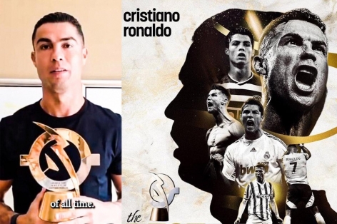 Ronaldo chính thức nhận giải xuất sắc nhất mọi thời đại