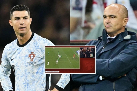HLV Bồ Đào Nha: 'Ronaldo thật xui xẻo. Góc quay khiến mọi thứ tệ hơn thực tế'