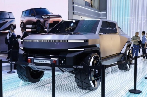 GAC Pickup 01 – Mẫu bán tải điện đậm chất tương lai, tham vọng đối đầu Tesla Cybertruck