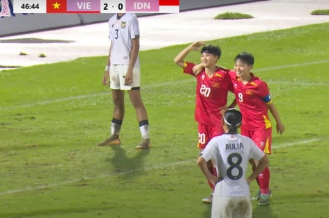 Trực tiếp U19 Việt Nam 4-0 Indonesia: Quá áp đảo