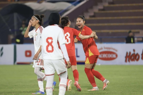 Trực tiếp nữ Việt Nam 3-0 UAE: Hoàn toàn áp đảo