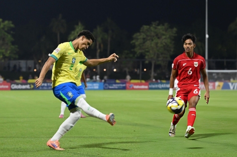 Trực tiếp U17 Brazil 3-0 U17 Indonesia: Áp đảo