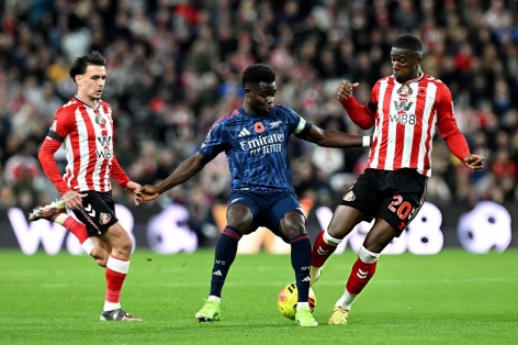 Trực tiếp Sunderland 0-0 Arsenal: Bế tắc