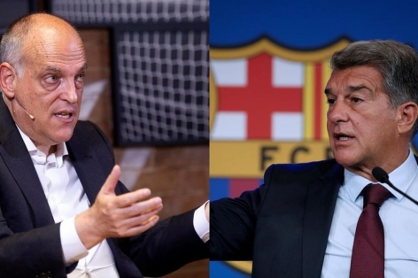 Chủ tịch La Liga tuyên bố sốc về Laporta, gây chiến với Barcelona