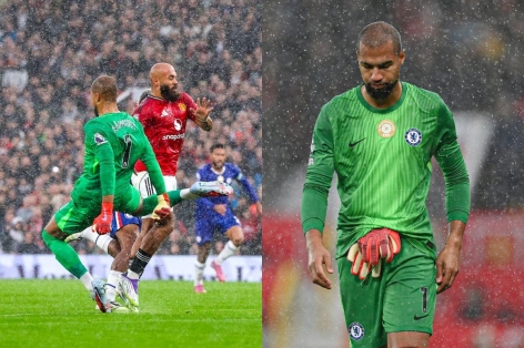 Thủ môn Chelsea lập kỷ lục đáng quên trong thảm bại trước MU