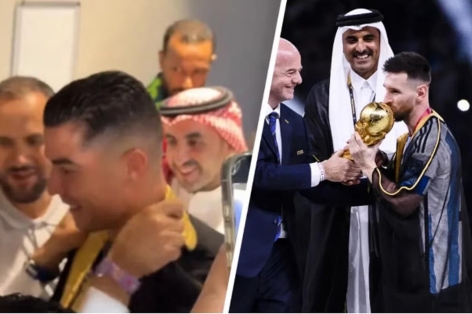 Ronaldo nhận quà đặc biệt mà Messi từng sở hữu