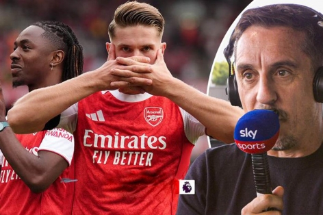 Gary Neville dự đoán trận Arsenal vs Tottenham như thế nào?