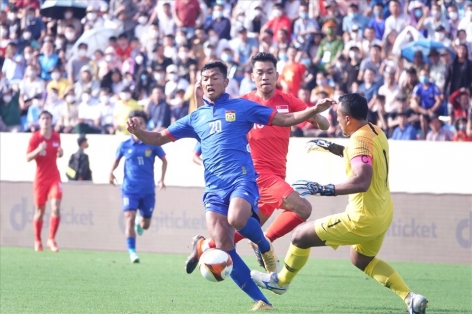 HIGHLIGHTS U23 Singapore 2-2 U23 Lào: Lào đánh rơi chiến thắng ở phút 90+6