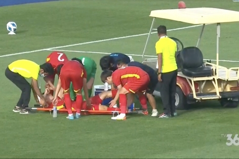 Trụ cột U23 Việt Nam nghi dính chấn thương dây chằng sau trận gặp U23 Iraq