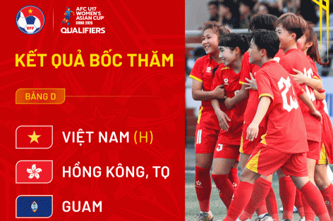 Lịch thi đấu của U17 Việt Nam tại vòng loại U17 nữ châu Á 2026