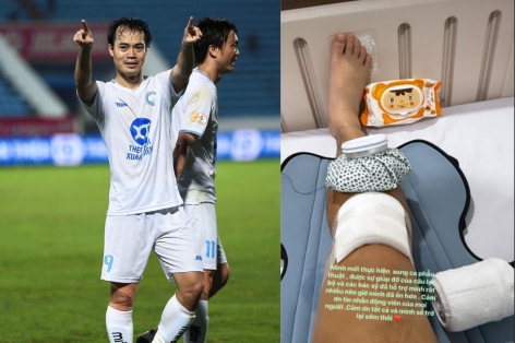 Tiền đạo Văn Toàn cập nhật tình hình mới nhất sau phẫu thuật