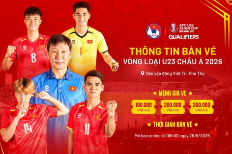 VFF lại báo tin vui cho NHM: Dễ dàng mua vé xem U23 Việt Nam
