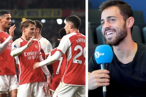 Bernardo Silva khẳng định Arsenal không phải đối thủ của Man City